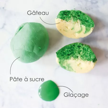 Colorant en gel vert 20 g ScrapCooking