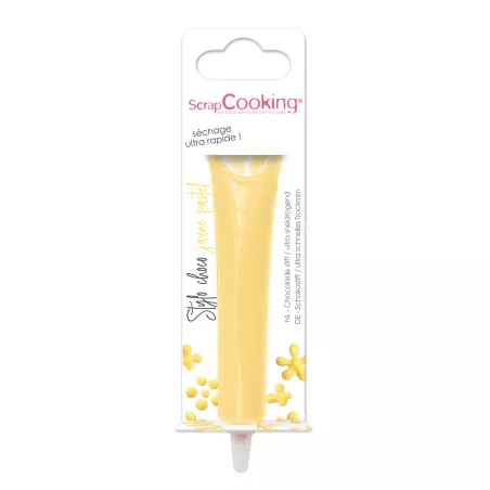 Stylo choco jaune pastel...