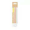 Bougie Gâteau 12pcs longues pastel ScrapCooking