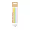 Bougie Gâteau 12pcs torsadées longues pastel ScrapCooking