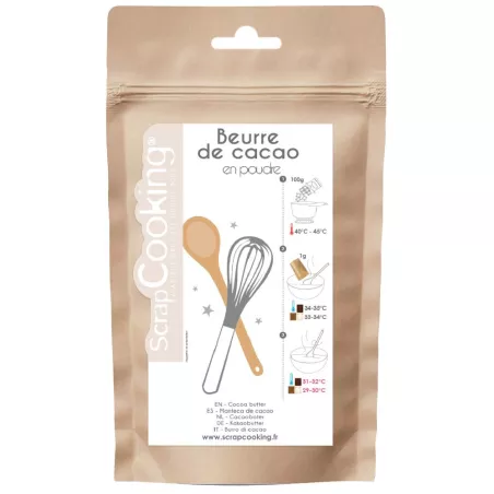 Beurre de cacao en poudre...