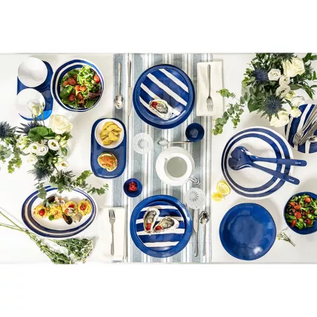 Cuillère Fourchette Salade Design Guzzini - Assiette Creuse Mélamine Josephine 'Table Decor' (Rose Poudre Couverts Salade Mélamine