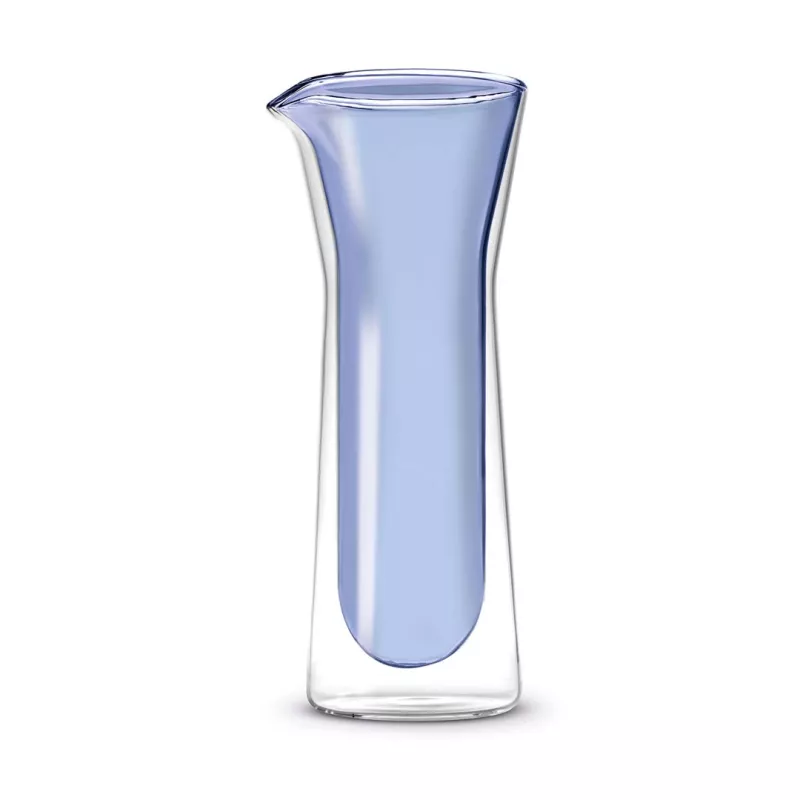 Pichet Broc Carafe en verre double paroi Bleu 800 ml WD Lifestyle