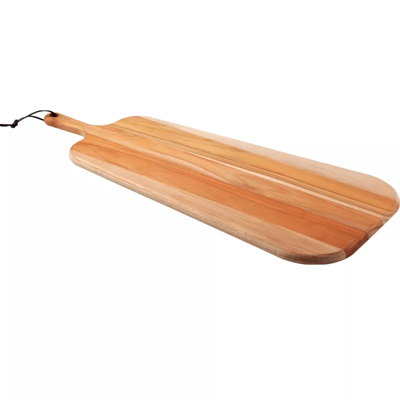 Planche De Service En Bambou Naturel L (59x33x2 Cm) - Huilée à L'huile D'olive, Pour Fromage, Antipasti...