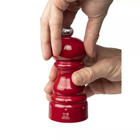 PARIS Moulin à Sel Bois U´SELECT 12 cm PEUGEOT Laqué Rouge passion