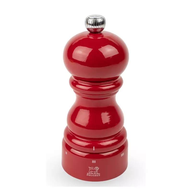 PARIS Moulin à Sel Bois U´SELECT 12 cm PEUGEOT Laqué Rouge passion