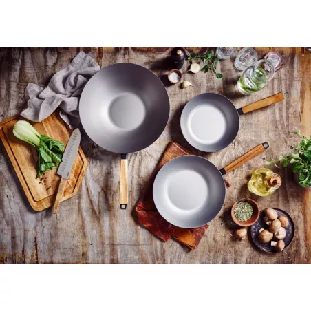 NOMAD Wok Acier carbone BEKA D20