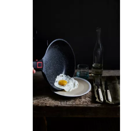 Presse à Hamburger AEG En Fonte D'aluminium Anti-adhésive - Avec 20 Feuilles De Papier Sulfurisé Et Manche En Bois