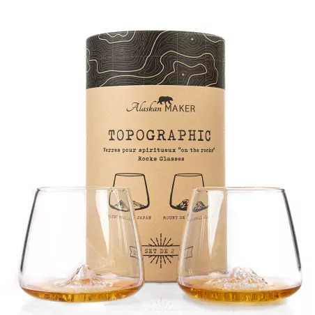 Set de 2 verres Fuji et Denali ALASKAN MAKER