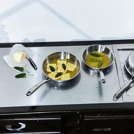 Poêle Inox Tripli BAUMALU D28