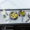 Poêle Inox Tripli BAUMALU D28