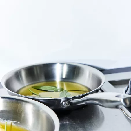 Poêle Inox Tripli BAUMALU D28