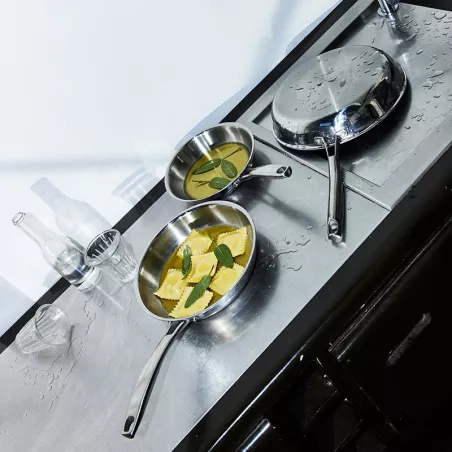 Poêle Inox Tripli BAUMALU D28