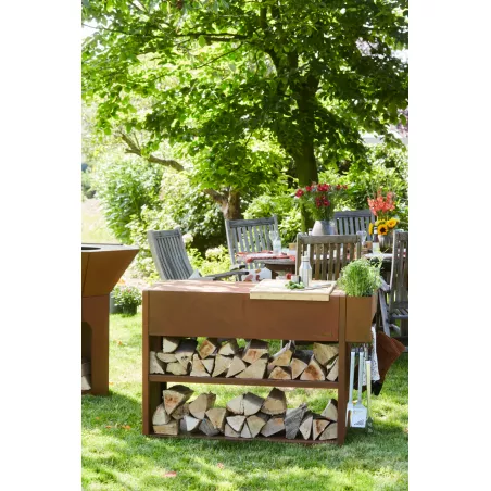 NESTOR buddy en acier corten Barbecook