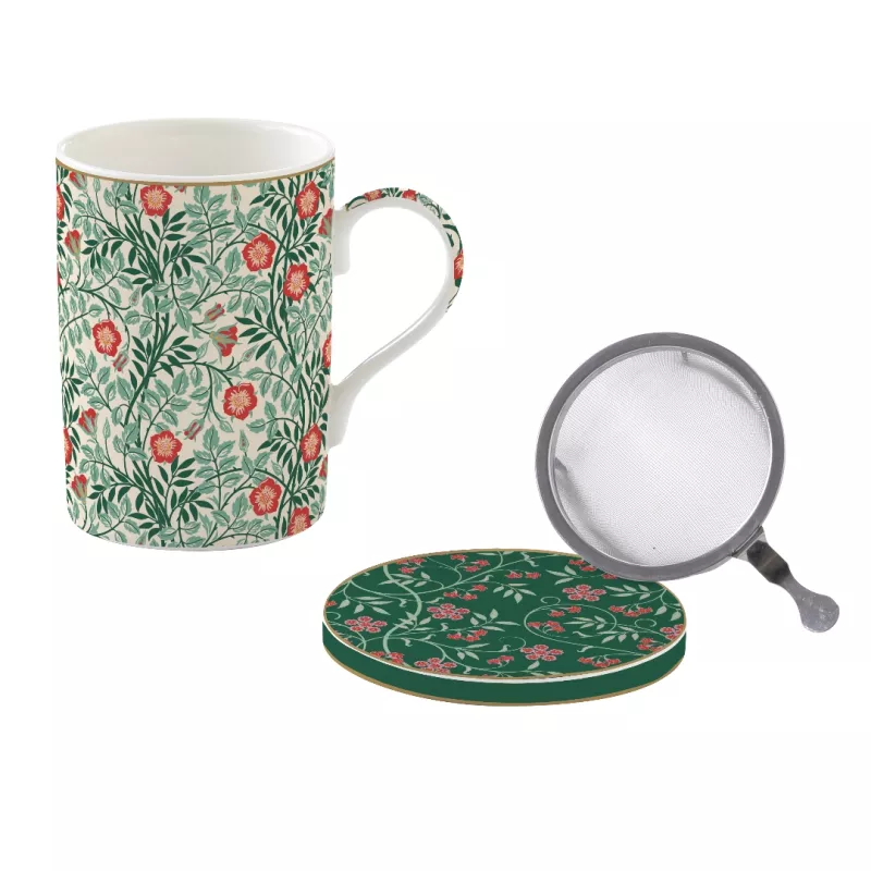 Coffret Tisanière Easy Life 35cl - Porcelaine Avec Filtre Inox | Pour Infusions, Thé, Décoration