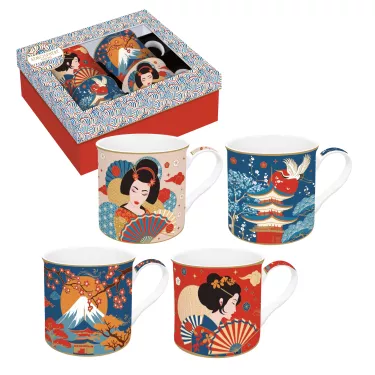 TOKYO coffret 4 mugs 30cl...