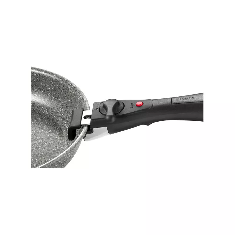 Ballarini Sauteuse Aluminium 24 Cm 2 Poignées – Cuisson Homogène Et Légère, Idéale Pour Tous Les Feux (Sauf Induction)