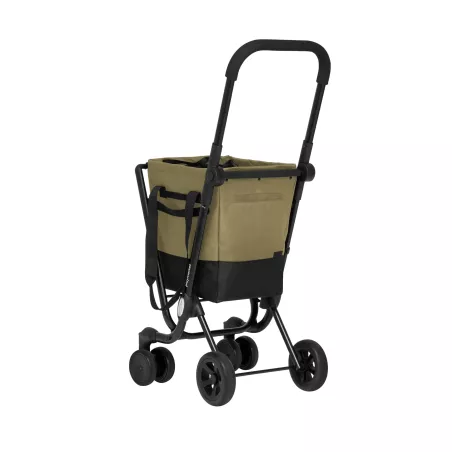 EASY GO Poussette de Marché Chariot de courses PLAYMARKET Olive-Gris