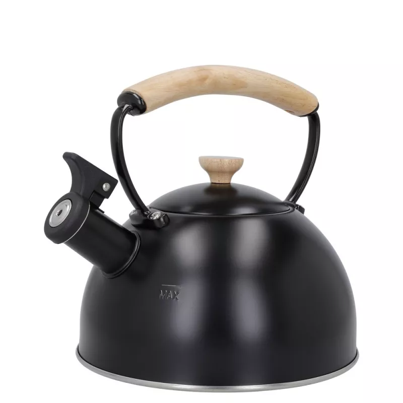 Bouilloire à sifflet métallisée crème