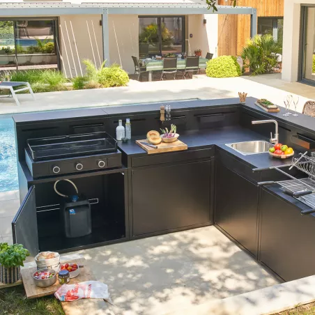 Cuisine Extérieure Avec Plancha