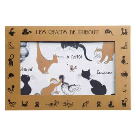 Lot de 2 Sets de Table DUBOUT Attitudes des chats Winkler