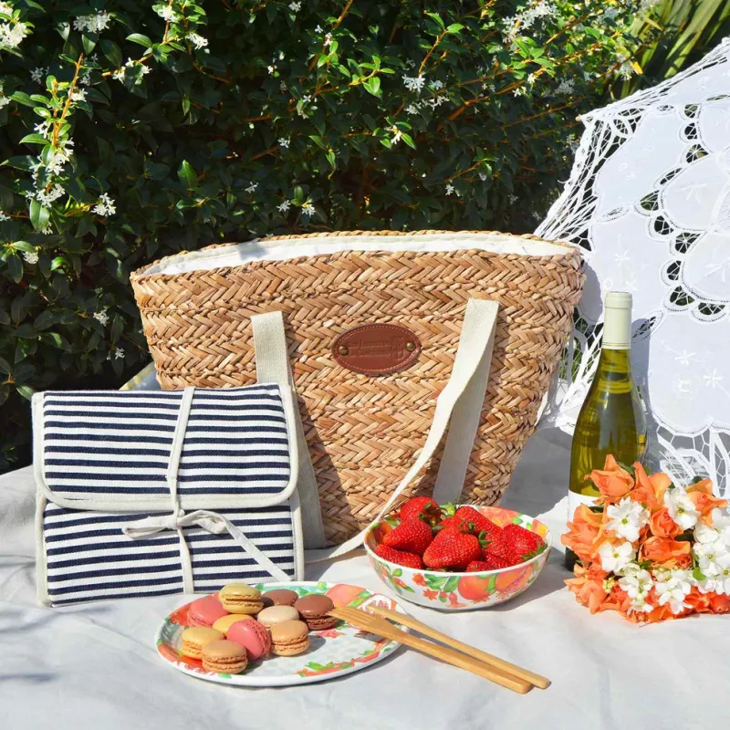 Vassoio Rettangolare con maniglie melamina con tucani - 50 cm – Les