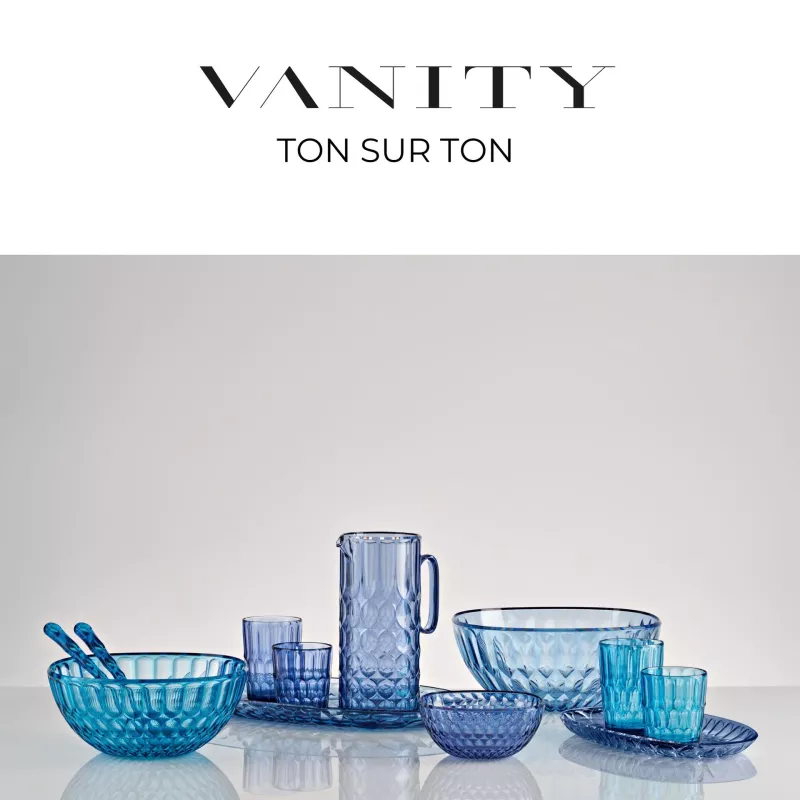 Petit Saladier En Verre Bleu - Occasion En Bon état - Parfait Pour La Cuisine