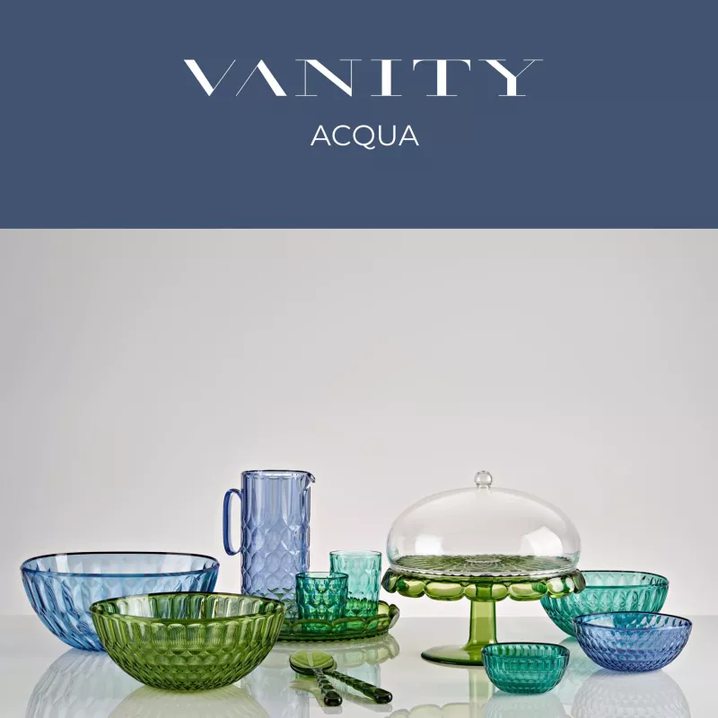 Set Apéritif Guzzini Vert Et Blanc – TBE, Design Italien Années 2000