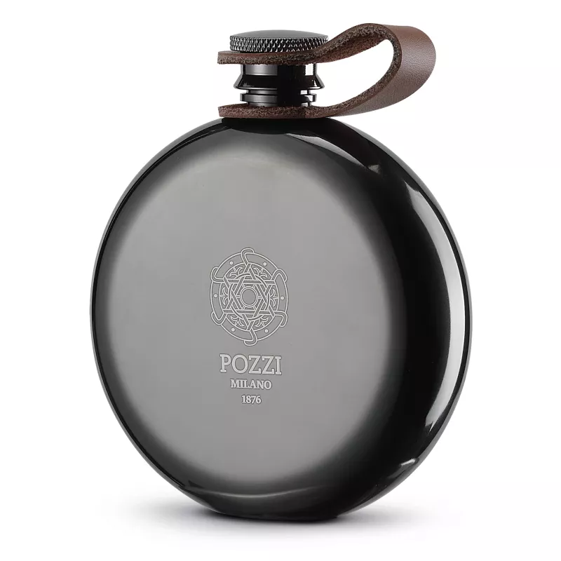 Flasque en inox noir 150 ml Pozzi Milano SC