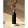 ACTIVE Bouteille isotherme double paroi en Inox avec poignée Qwetch 600 ml noir