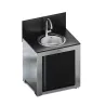 MODULO Pack Cuisine extérieure Elément Évier Inox + Acier galvanisé Noir ENO