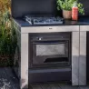 MODULO Cuisine extérieure Plaque et Four GAZ  Inox et Noir  ENO