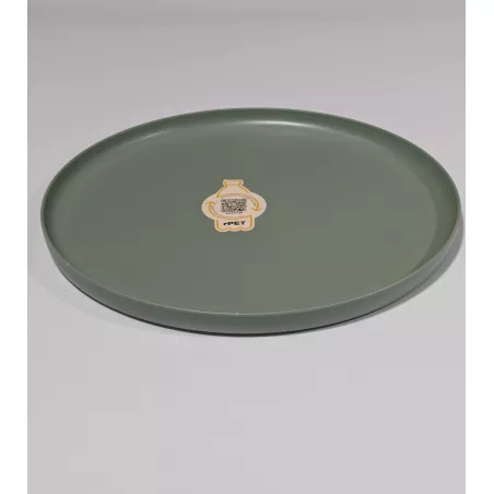 Assiette plate en rPET...