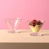 CONO Coupe à Glace sur pied 270 ml  en verre X2