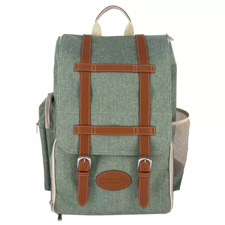 Sac à Dos Pique-nique Les Jardins De La Comtesse Pour 2 Personnes - Isotherme, Bleu Canard, 31x19x42 Cm