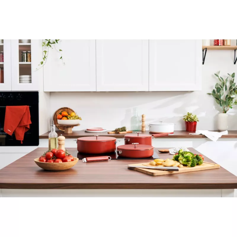 COOKUT Merveilleuse Poêle 28cm Rouge Passion