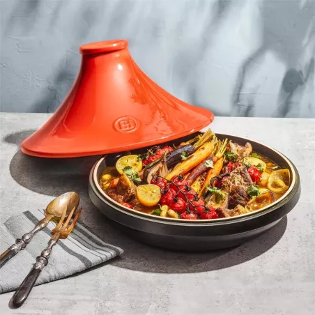 Flame Ceramic Dish Emile Henry Flame Ceramic Tagine - 4L Delight