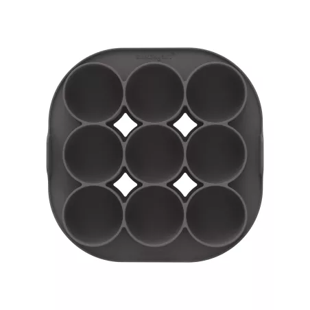 9 Pcs Moules à œufs en Silicone pour Friteuse à Air, Ronds de 10 cm Moules pour Pains à Hamburger, œufs au Plat, Ramequins - Electroménager