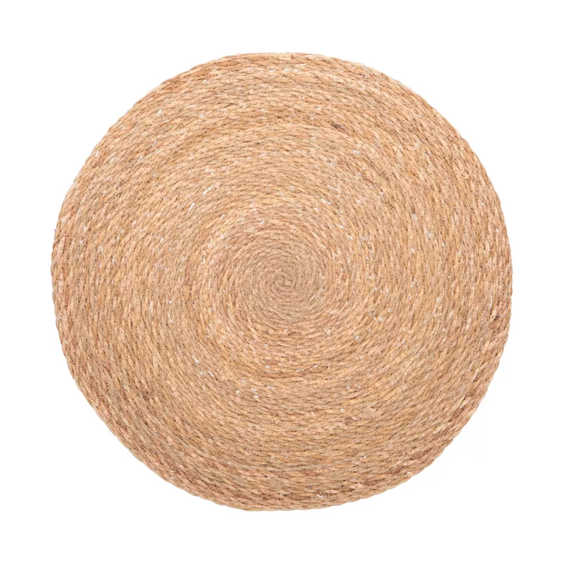 Lot De 4 Sets De Table Ronds En Jonc De Mer Bohème – 35 Cm, Lavables, Résistants à La Chaleur, Style Naturel