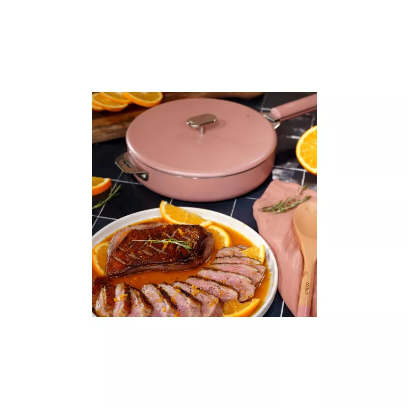 COOKUT Merveilleuse Poêle 28cm Rose Guimauve