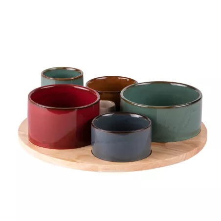 PLATEAU EN MÉLAMINE RICE ARDA BLOOM - Innox Deco